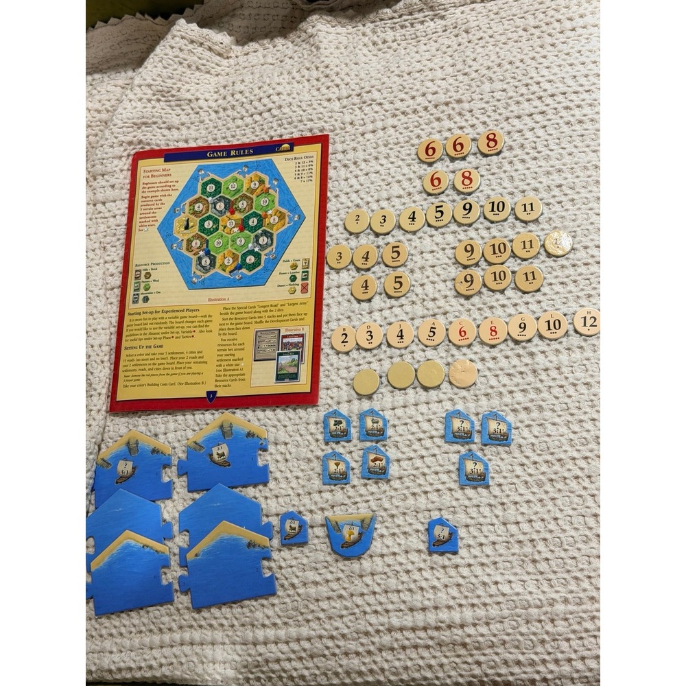 Settlers of Catan Replacement Pieces-various